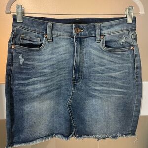 Kendall & Kylie Blue Mini Pencil Skirt for Casual Wear